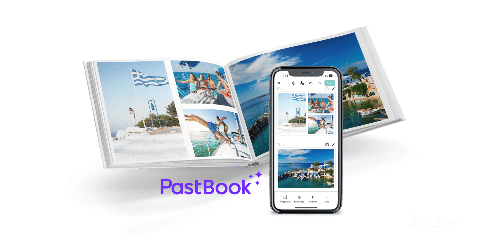 PastBook Example book with Tubber.