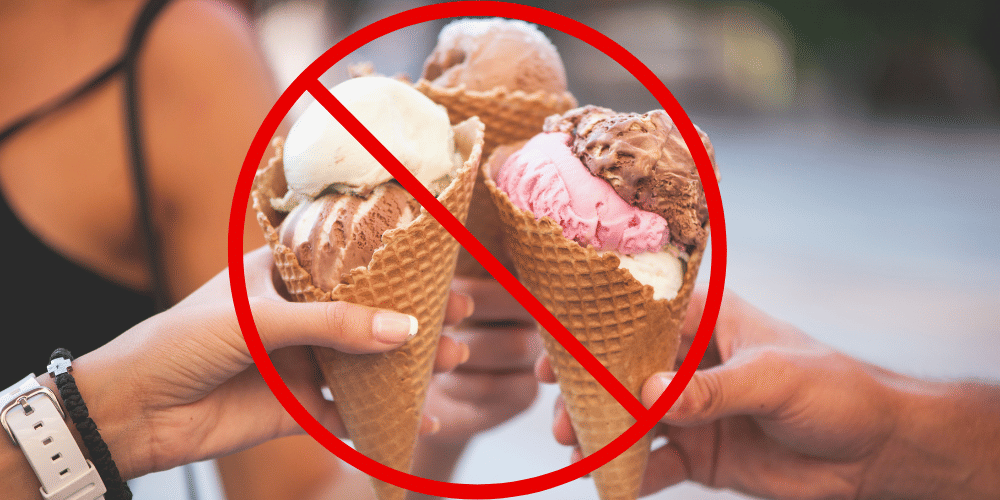 No ice cream