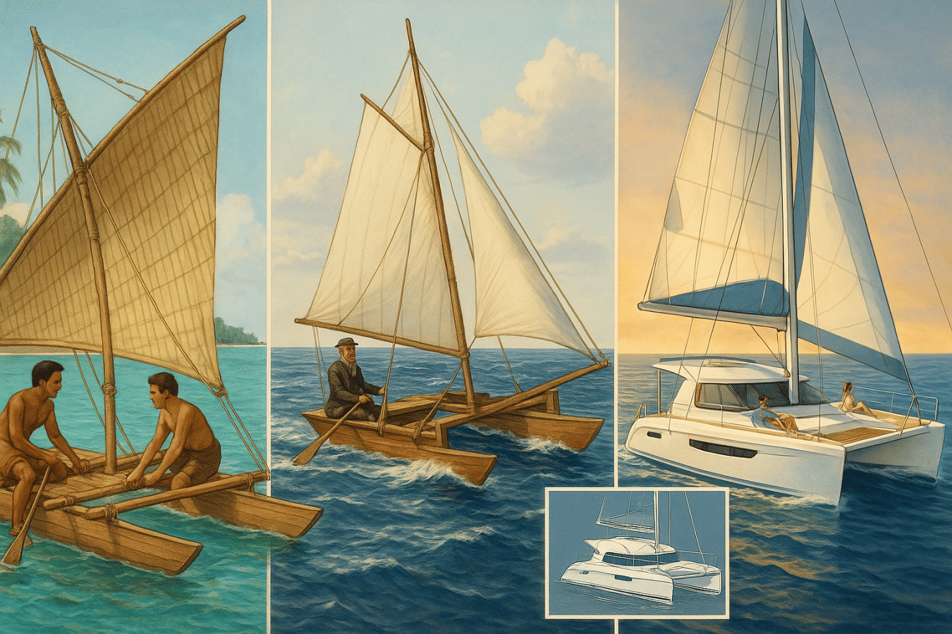 Evoluzione storica del design del catamarano