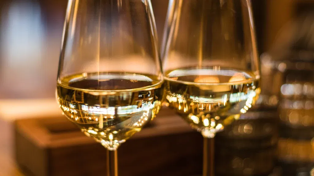 Delicious wine at a restaurant
