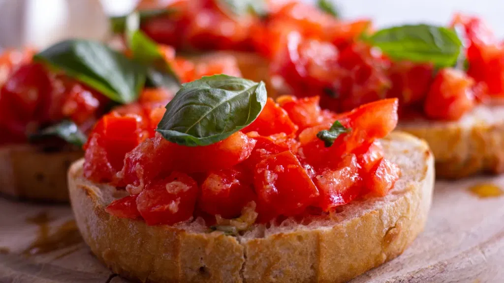 Delicious bruschetta
