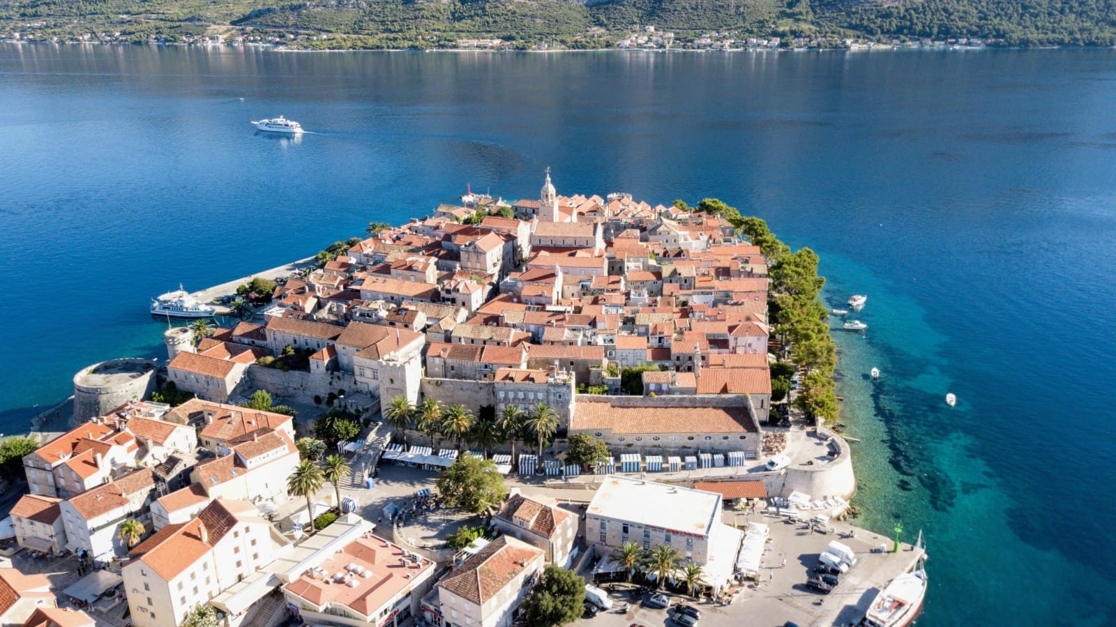 Korcula stad Kroatie