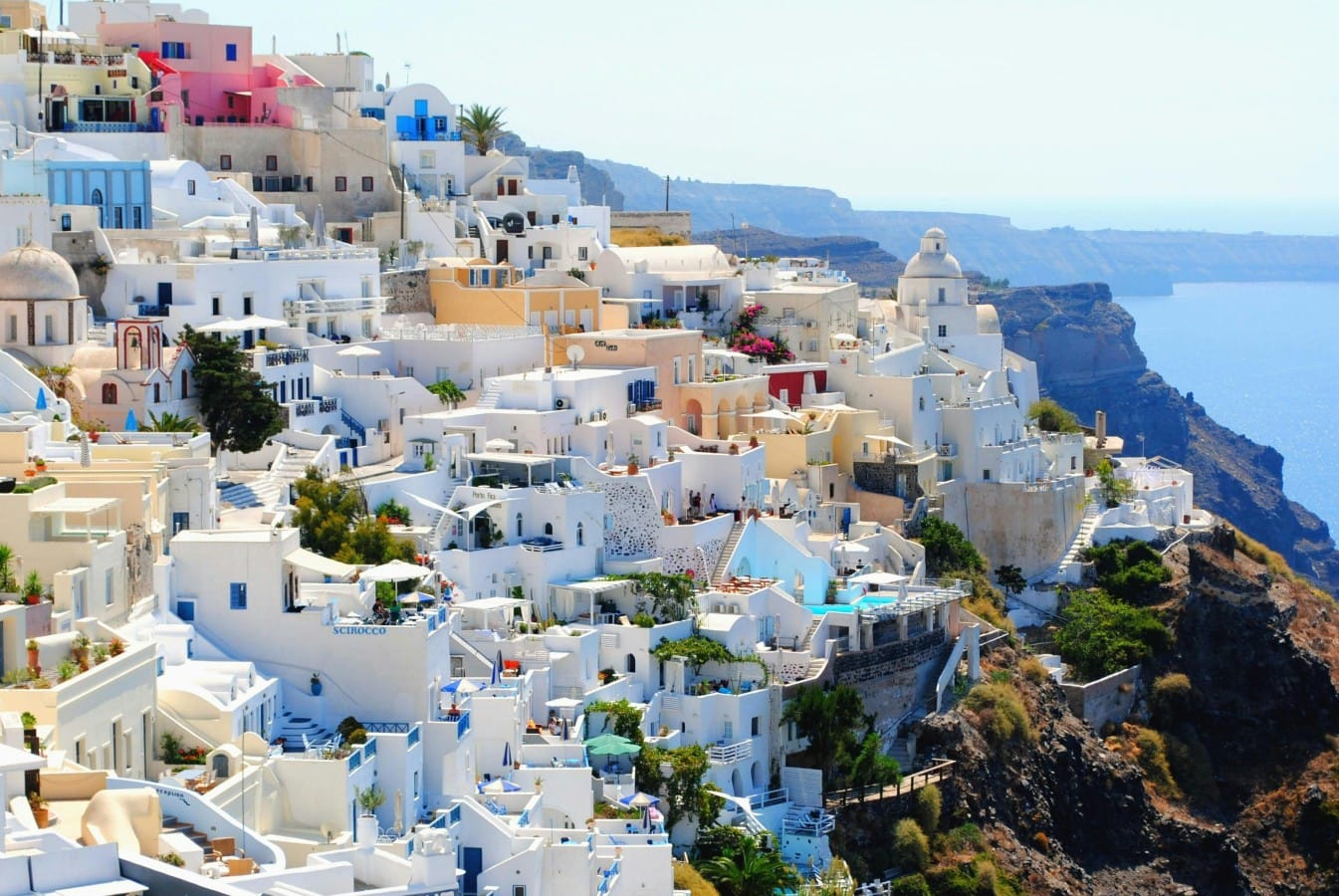 Santorini with its iconic style.